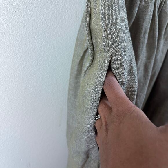 Madewell Linen Alexandra Button-Front Boxy Coastal Mini Dress Size X-Small - Picture 7 of 9